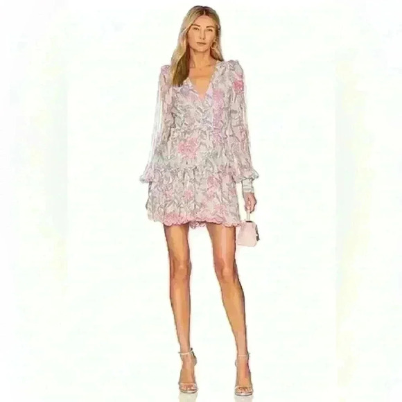 NWT Hemant and Nandita Powder Blue Mini Dress - Picture 2 of 7